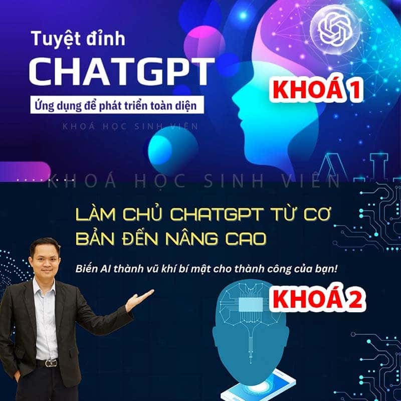 Combo 2 Khoá Học ChatGPT - Từ cơ bản đến nâng cao