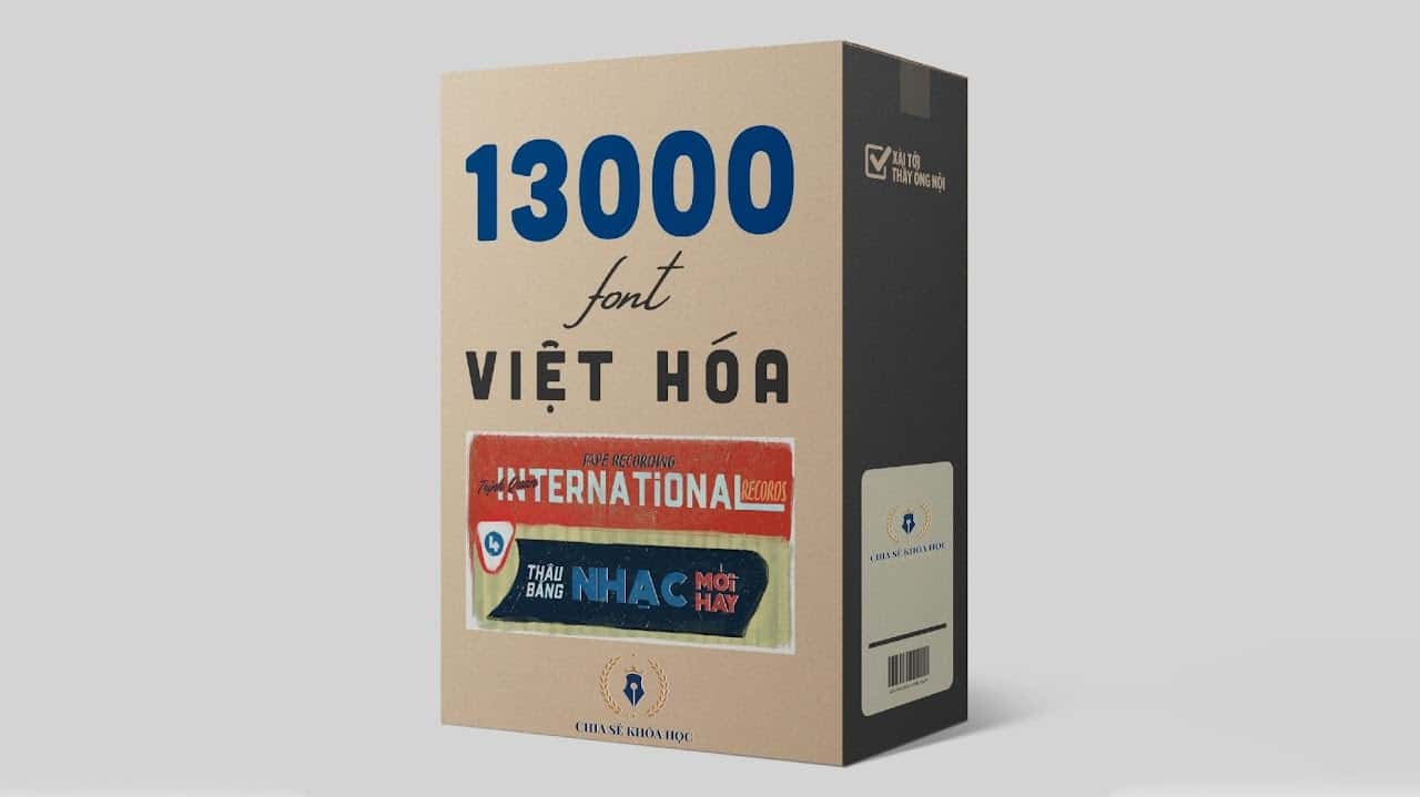 Gói 13000 font chữ VIP làm nghề các loại. (dùng được cho toàn bộ hệ điều hành / phần mềm)
