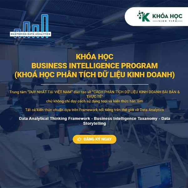 KHÓA HỌC BUSINESS INTELLIGENCE PROGRAM mastering-da.com