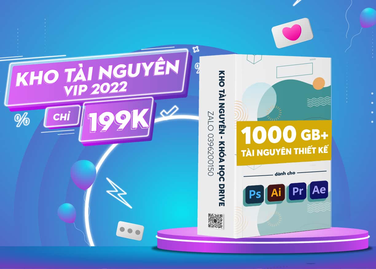 1000GB+ Tài nguyên thiết kế đồ họa & Video Editor đỉnh nhất