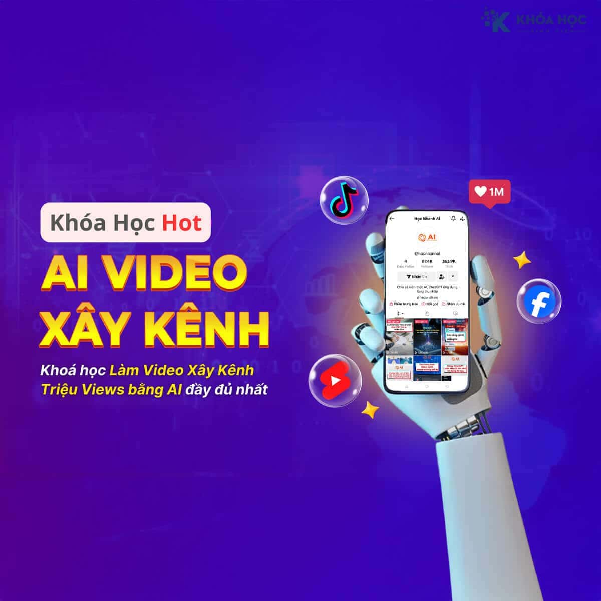 Khóa Học Xây Kênh Bằng Công Cụ AI Cùng Nguyễn Cảnh