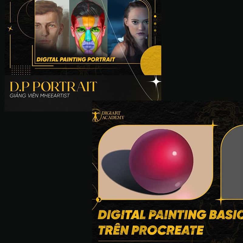 Combo 2 khóa Digital Painting - MheeArt
