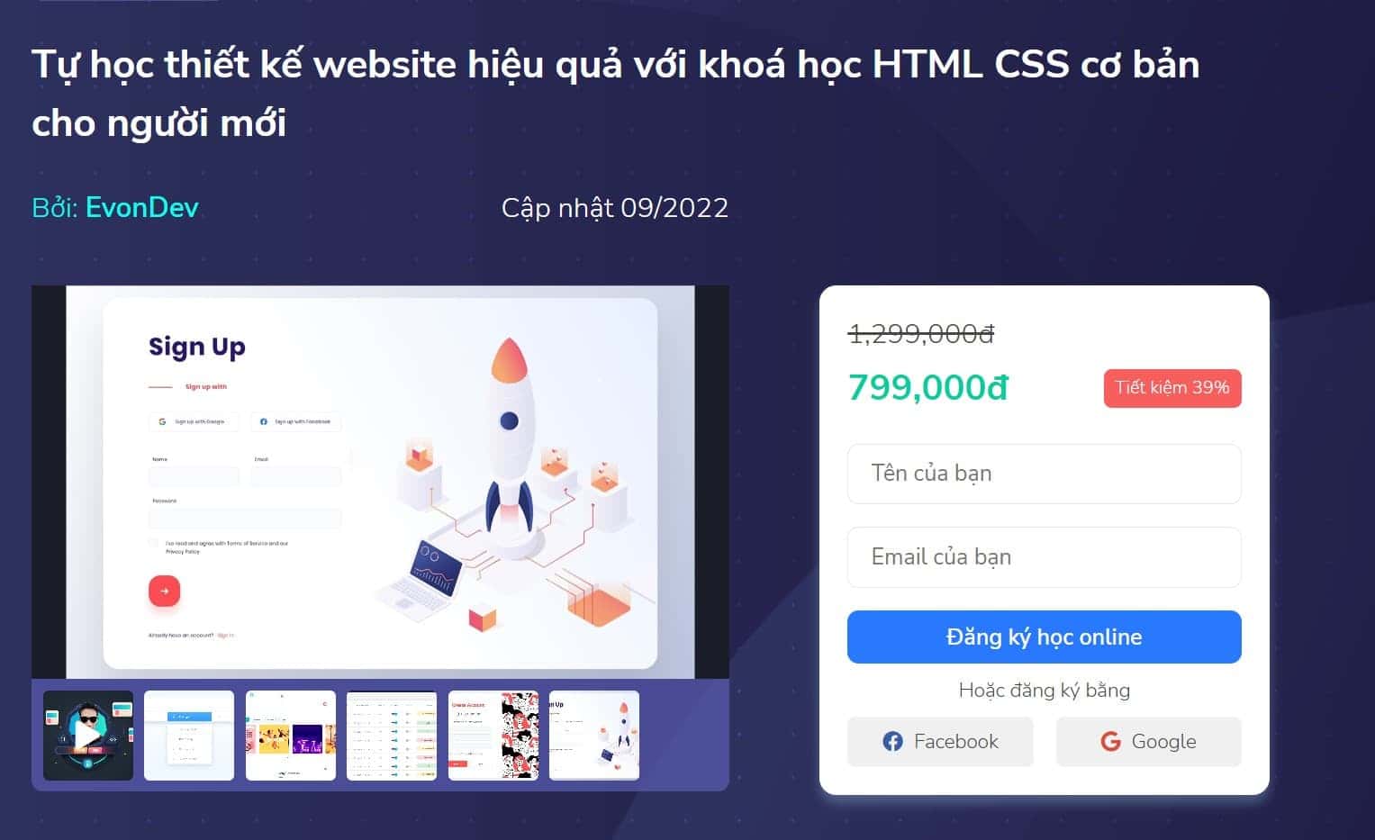 Tự học thiết kế Website hiệu quả với khóa học HTML CSS từ cơ bản tới nâng cao cho người mới