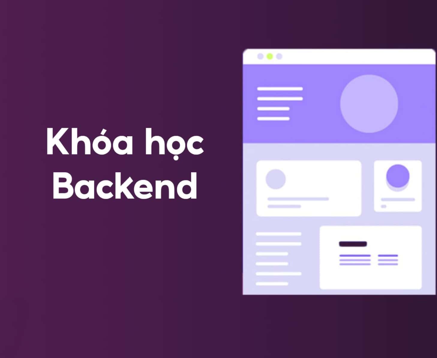 Khoá học lập trình website Back-End - Thầy Lộc
