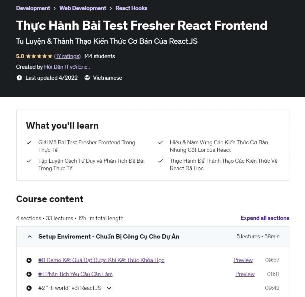 Thực Hành Bài Test Fresher React Frontend
