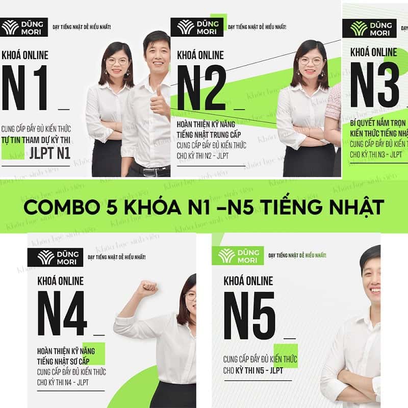 Bộ khóa học Tiếng Nhật Dũng Mori - Dungmori.com