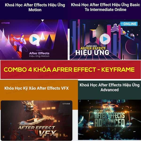 Combo 4 Khóa After Effect Cùng Keyframe