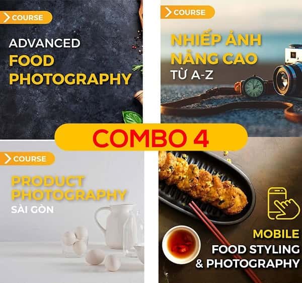 Combo 4 khóa Nhiếp Ảnh - Học Viện Nhiếp Ảnh
