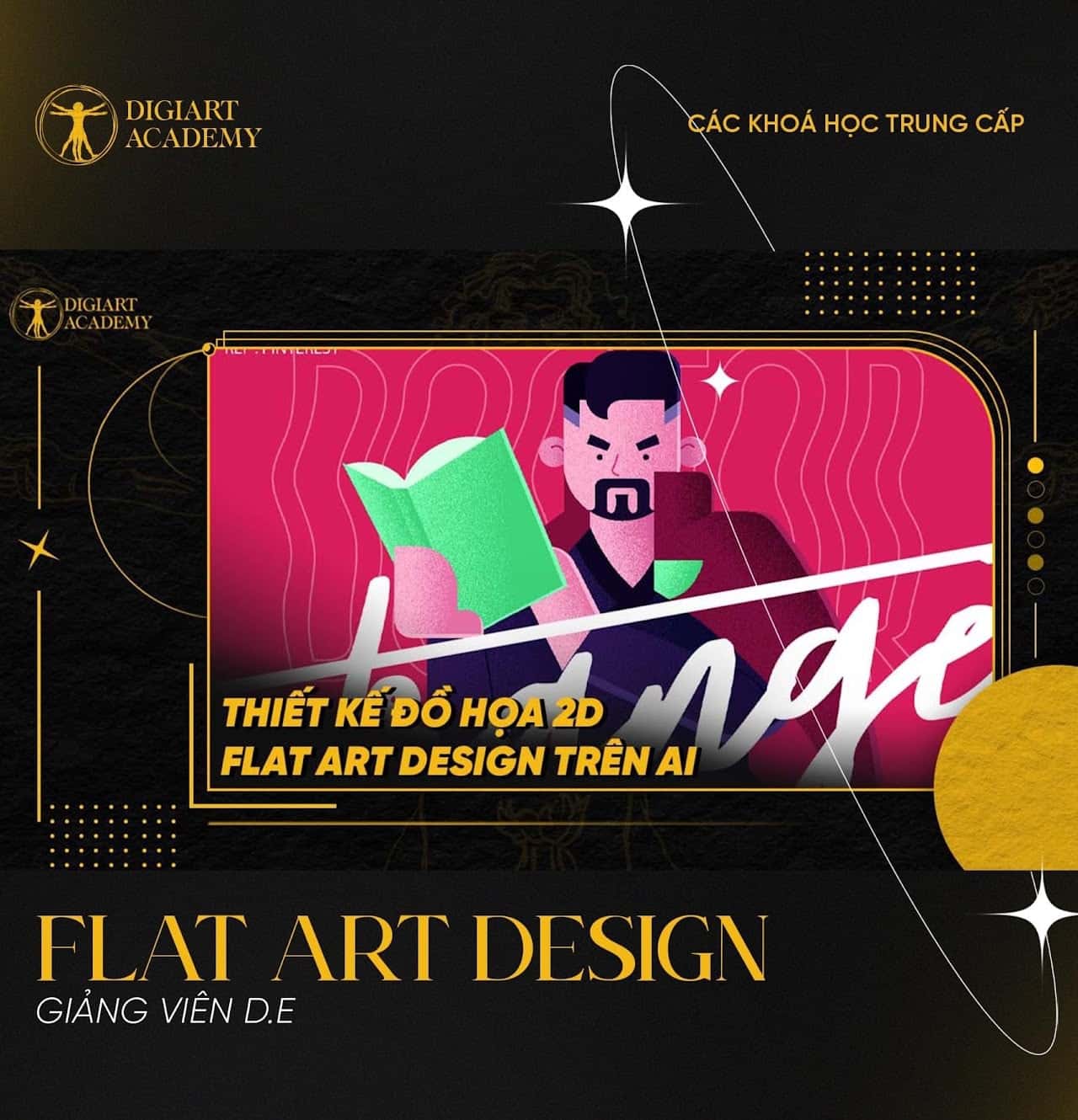 Thiết kế đồ hoạ 2D Flat Art Design trên Illustrator
