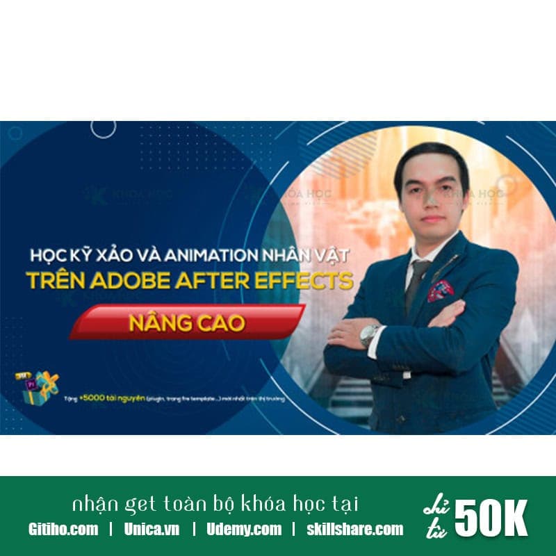 Học kỹ xảo và Animation nhân vật trên Adobe After Effects(Nâng cao)
