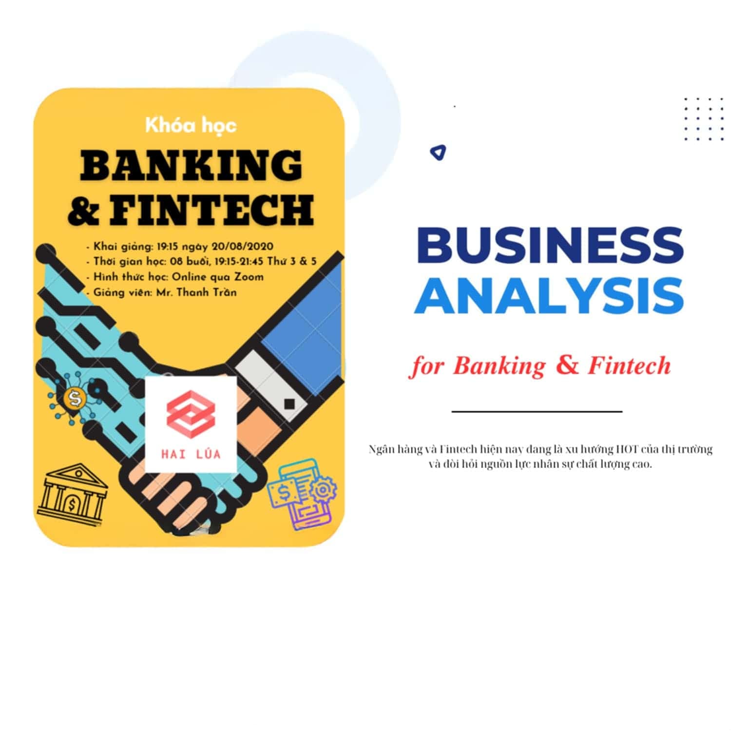 Khóa Học Business Analysis For Banking & Fintech Cùng Hai Lúa