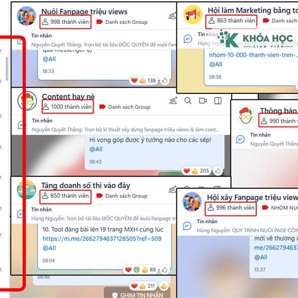Khóa Học Kéo Nhóm Zalo 1.000 Thành Viên Tự Động Xaynhom.com