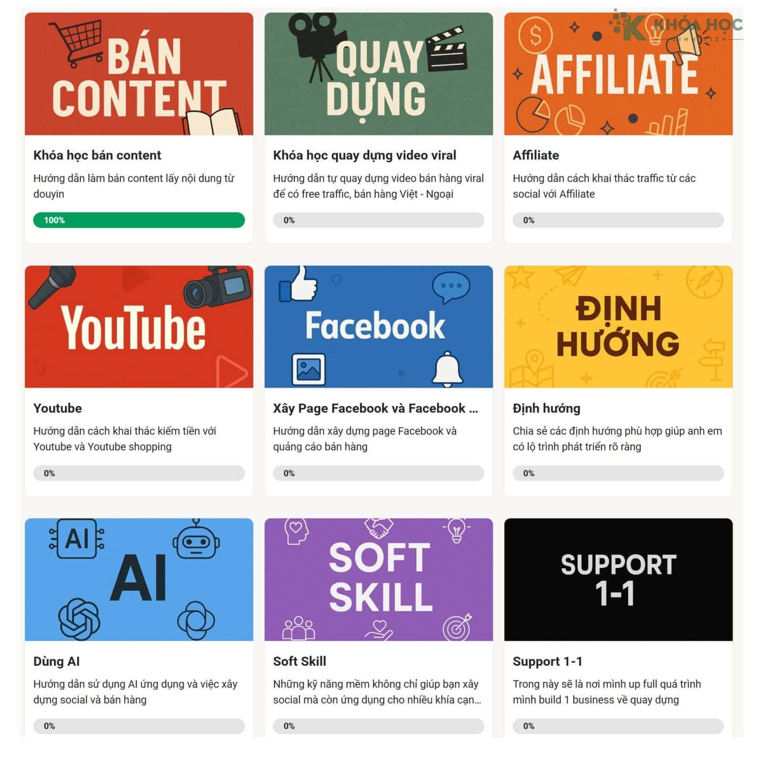 Khoá Học Visual Builder Content Cùng Đào Trung Hiếu