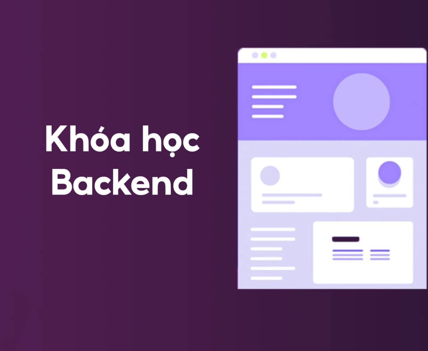 Khoá học lập trình website Back-End - Thầy Lộc