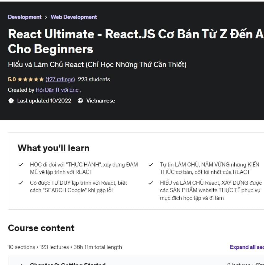 React Ultimate – React.JS Cơ Bản Từ Z Đến A Cho Beginners