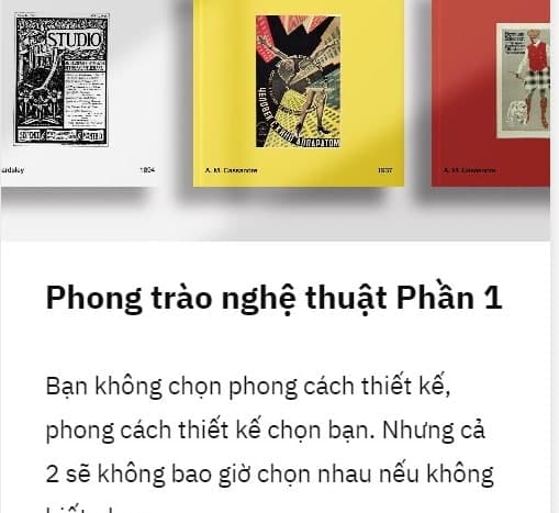 Khóa học Phong trào nghệ thuật Phần 1