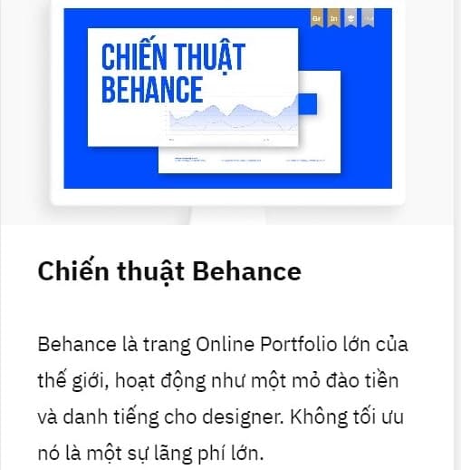 Khóa học Chiến thuật Behance