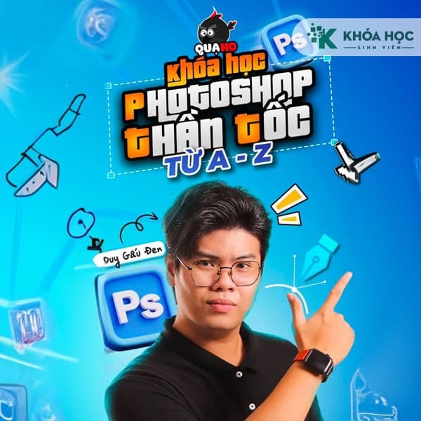 Khóa học Photoshop Thần Tốc A-Z cùng Quạ HD