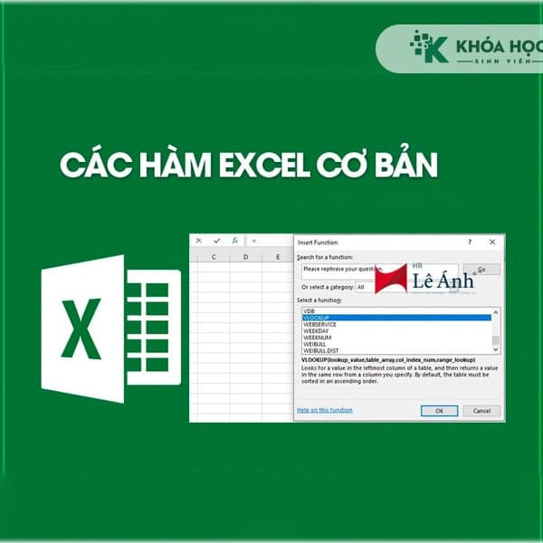 Luyện tập các hàm và công cụ trong Excel, chuẩn bị cho các kì thi
