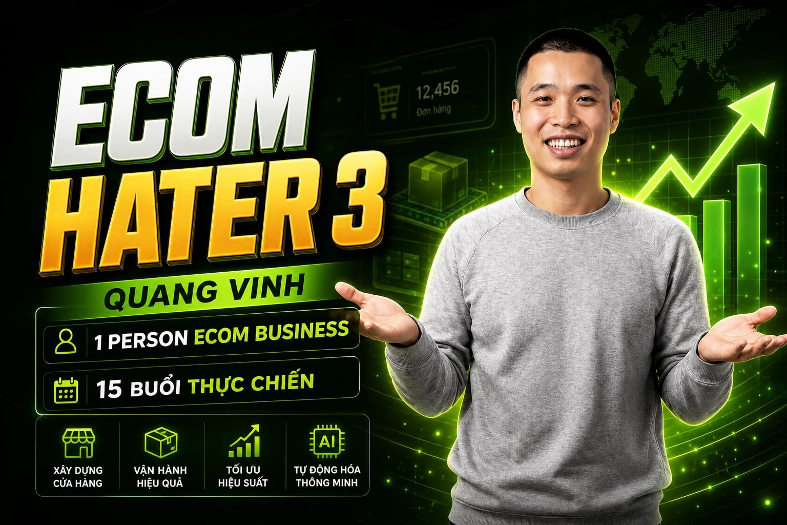 Khóa Học Ecom Hater 3 Quang Vinh – Ecom Thực Chiến
