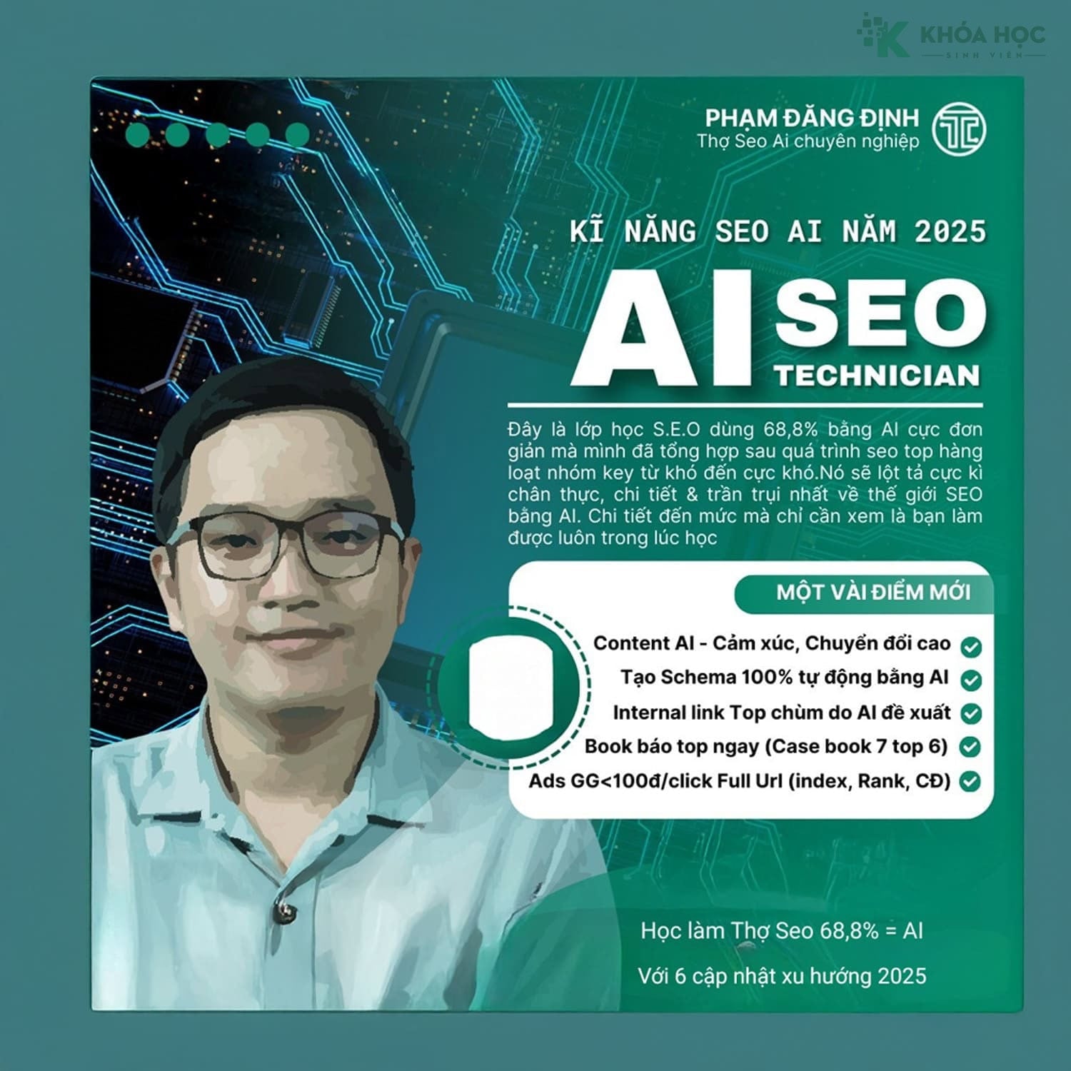 Khóa Học Kỹ Năng SEO AI 2025 Cùng Phạm Đăng Định