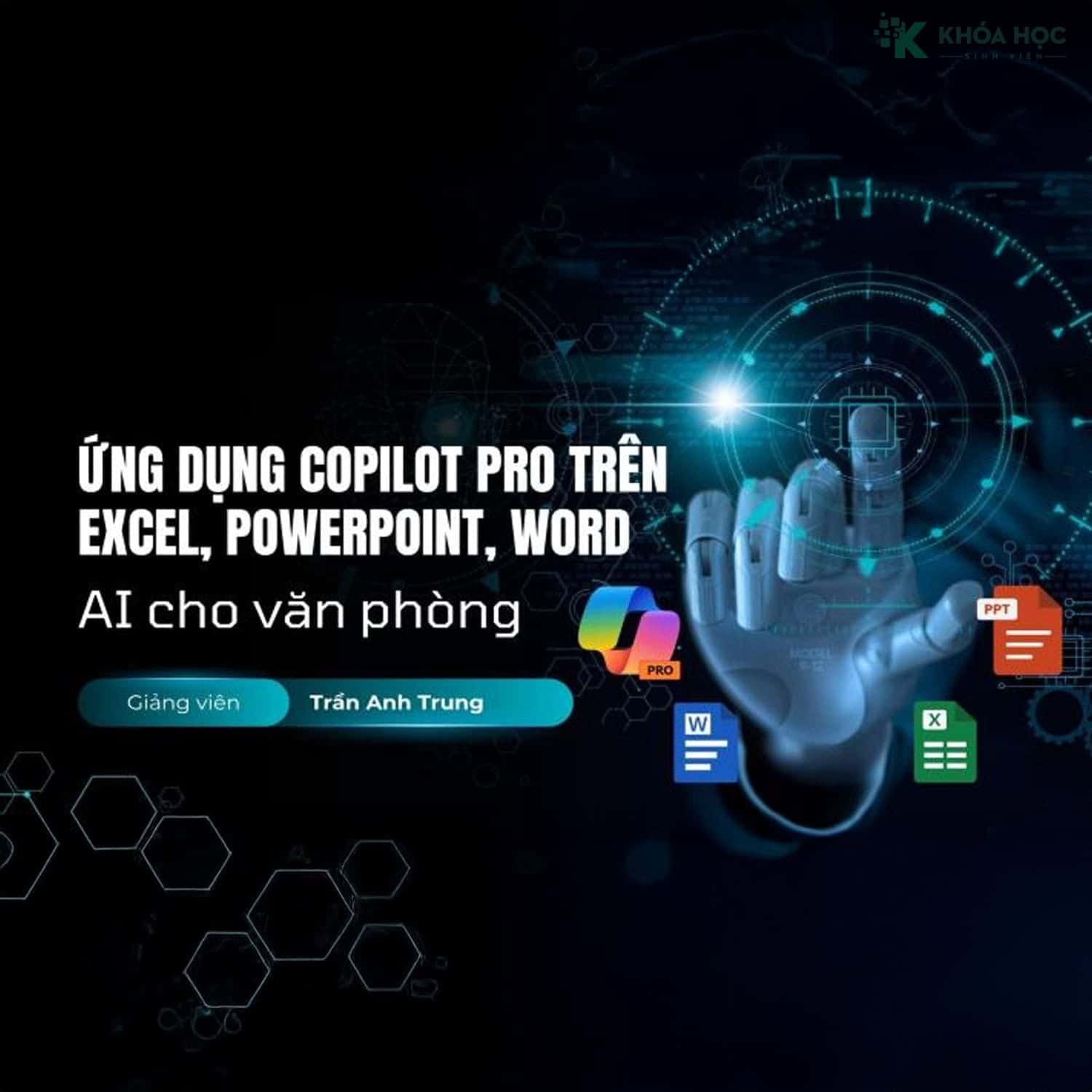 AI cho văn phòng - Ứng dụng Copilot Pro trên Excel, PowerPoint, Word