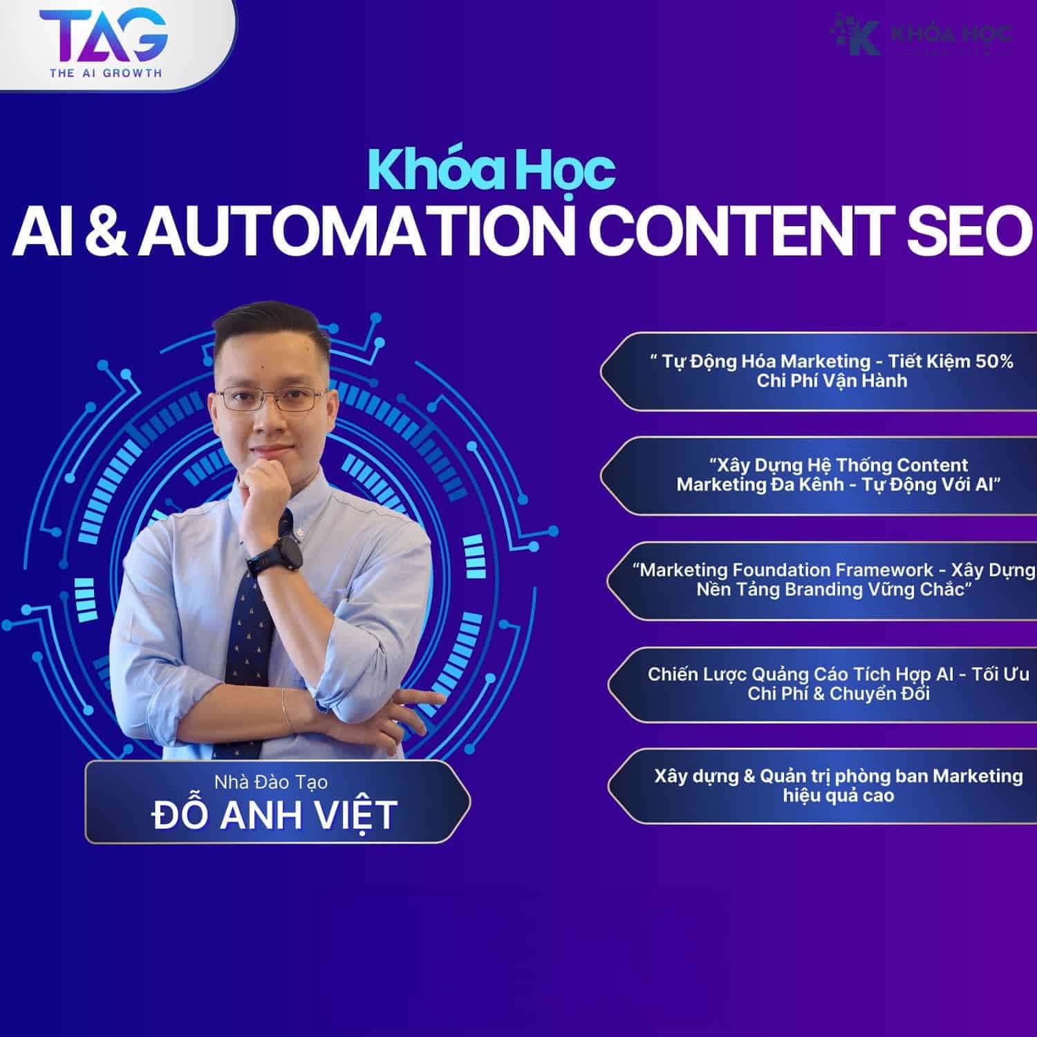 Khóa Học Thành Thạo Content AI – Đột Phá Marketing Cùng The AI Growth