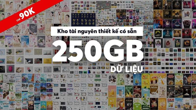 Gói kho tài nguyên thiết kế có sẵn (file gốc Photoshop & AI, corel đủ hết)