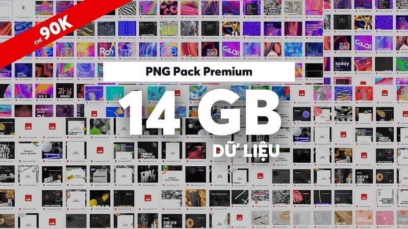 Gói PNG Pack Premium dành cho các bạn trẻ đam mê sáng tạo collage. (14GB dữ liệu)