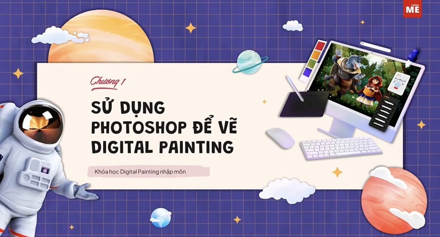 Mô tả khóa học Nhập môn vẽ kỹ thuật số - Digital Painting cơ bản