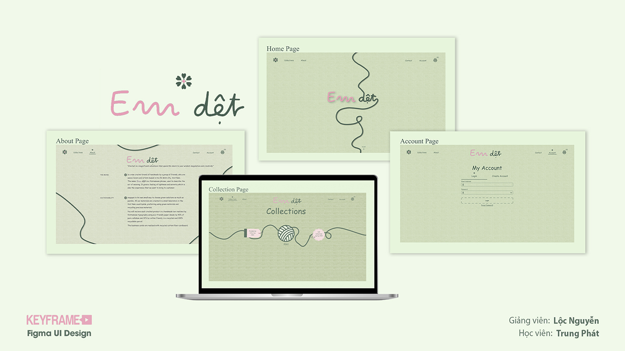 Website "Em Dệt"