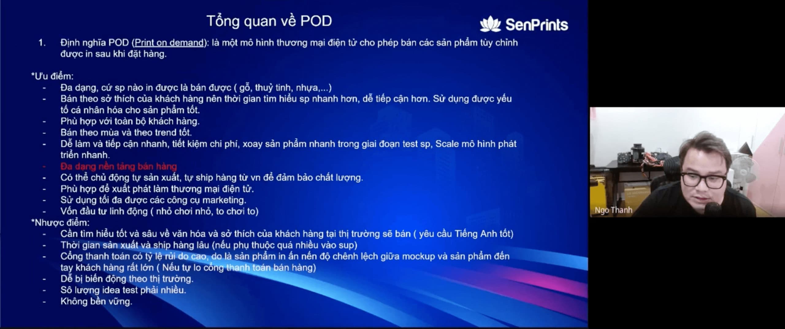 Khóa Học Print On Demand (POD) Việt Nam Mới Nhất Cùng Ngô Thành