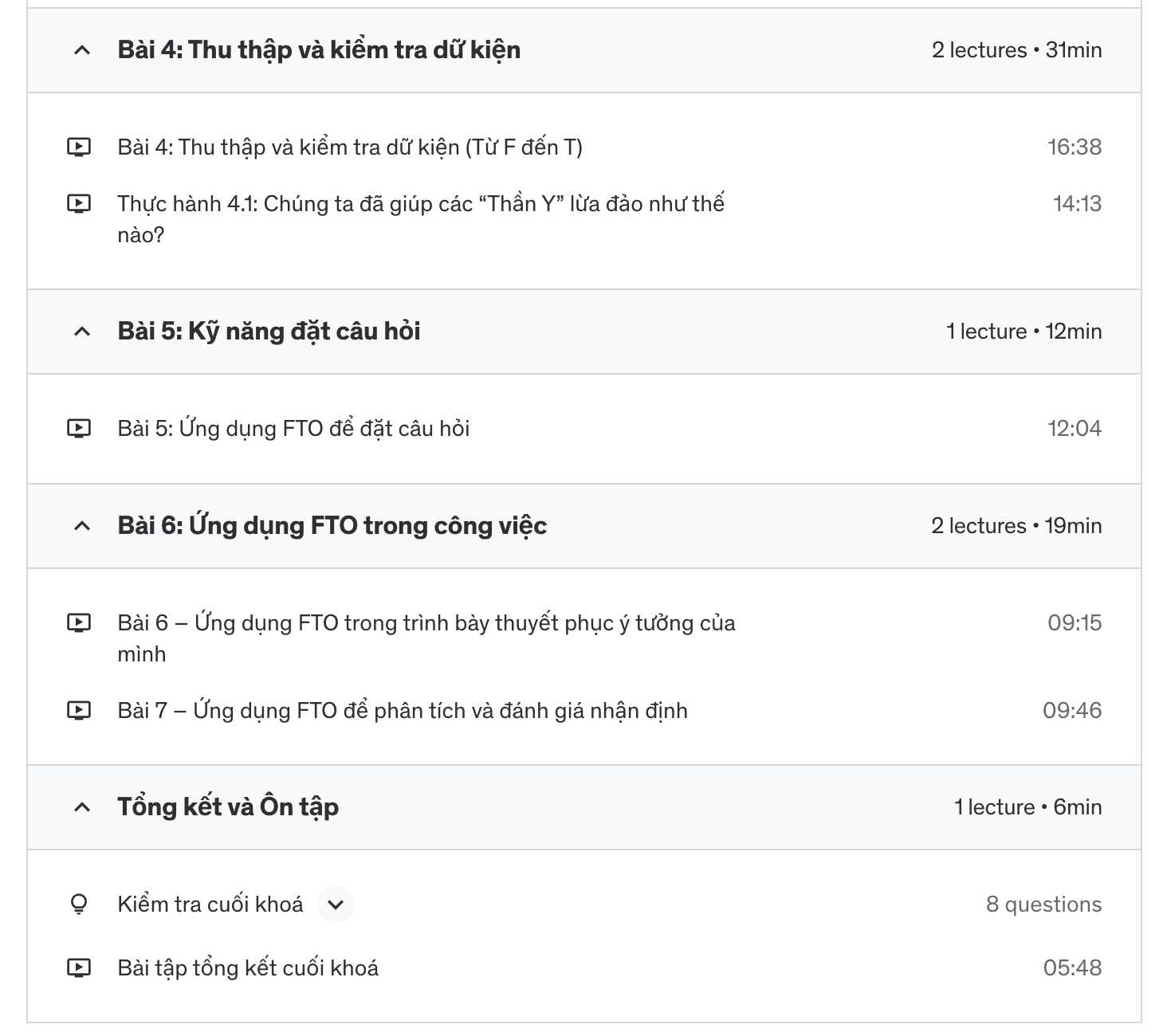 Nội dung Khoá học Tư duy phản biện