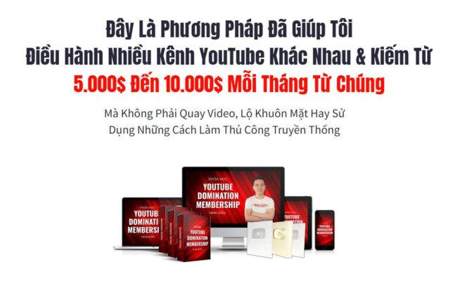 Khóa Học Ninh Đôn – YouTube AI Domination Membership 2023 