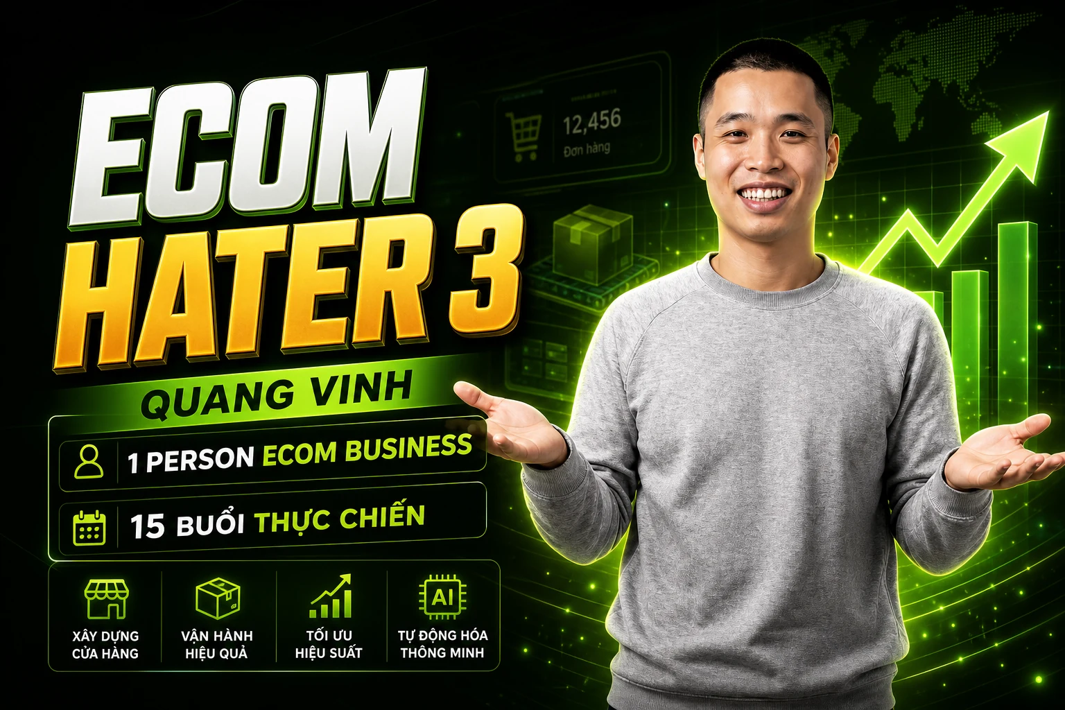 Khóa Học Ecom Hater 3 Quang Vinh – Ecom Thực Chiến