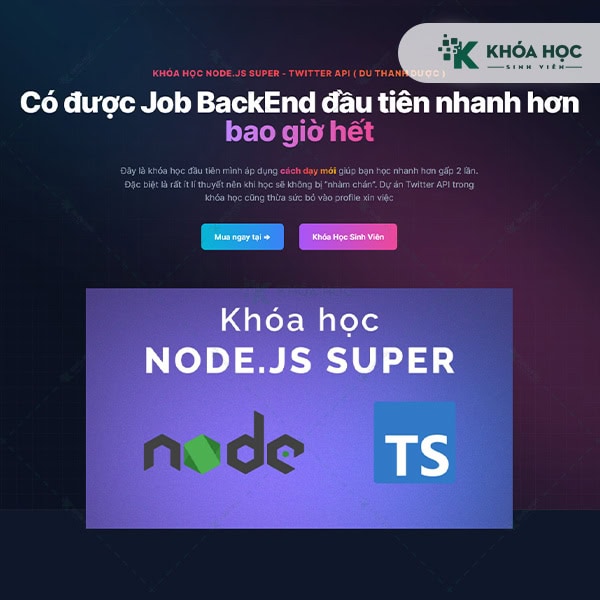Lập Trình NodeJs Super – Dự Án Twitter API