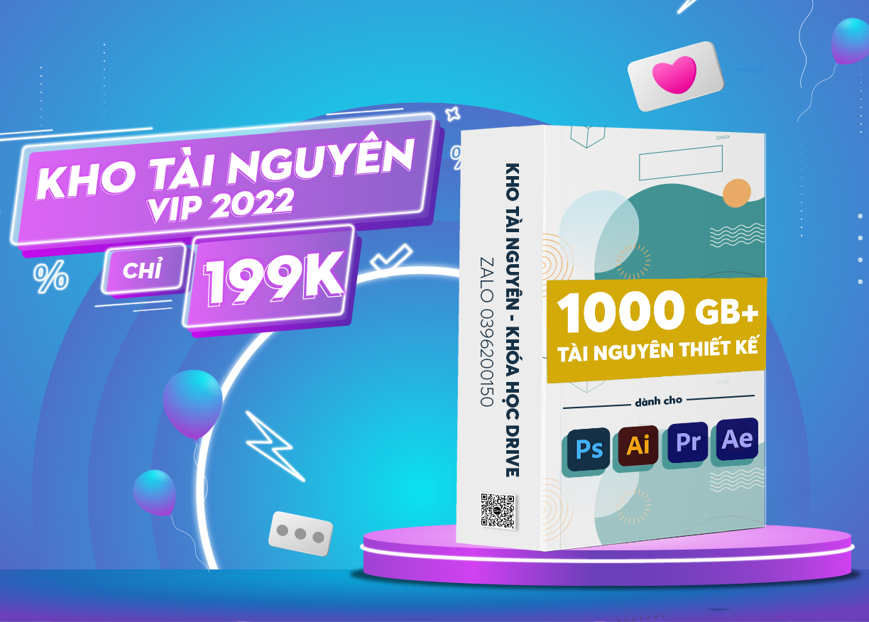 1000GB+ Tài nguyên thiết kế đồ họa & Video Editor đỉnh nhất