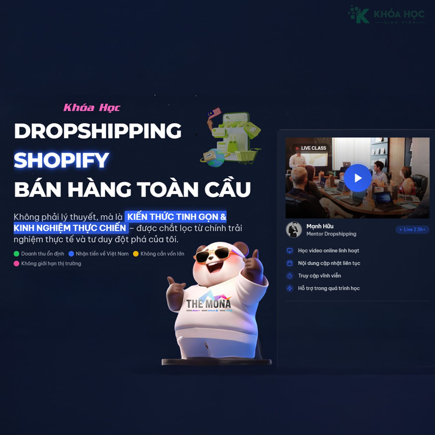 Dropshipping Shopify Bán Hàng Toàn Cầu Mới Nhất