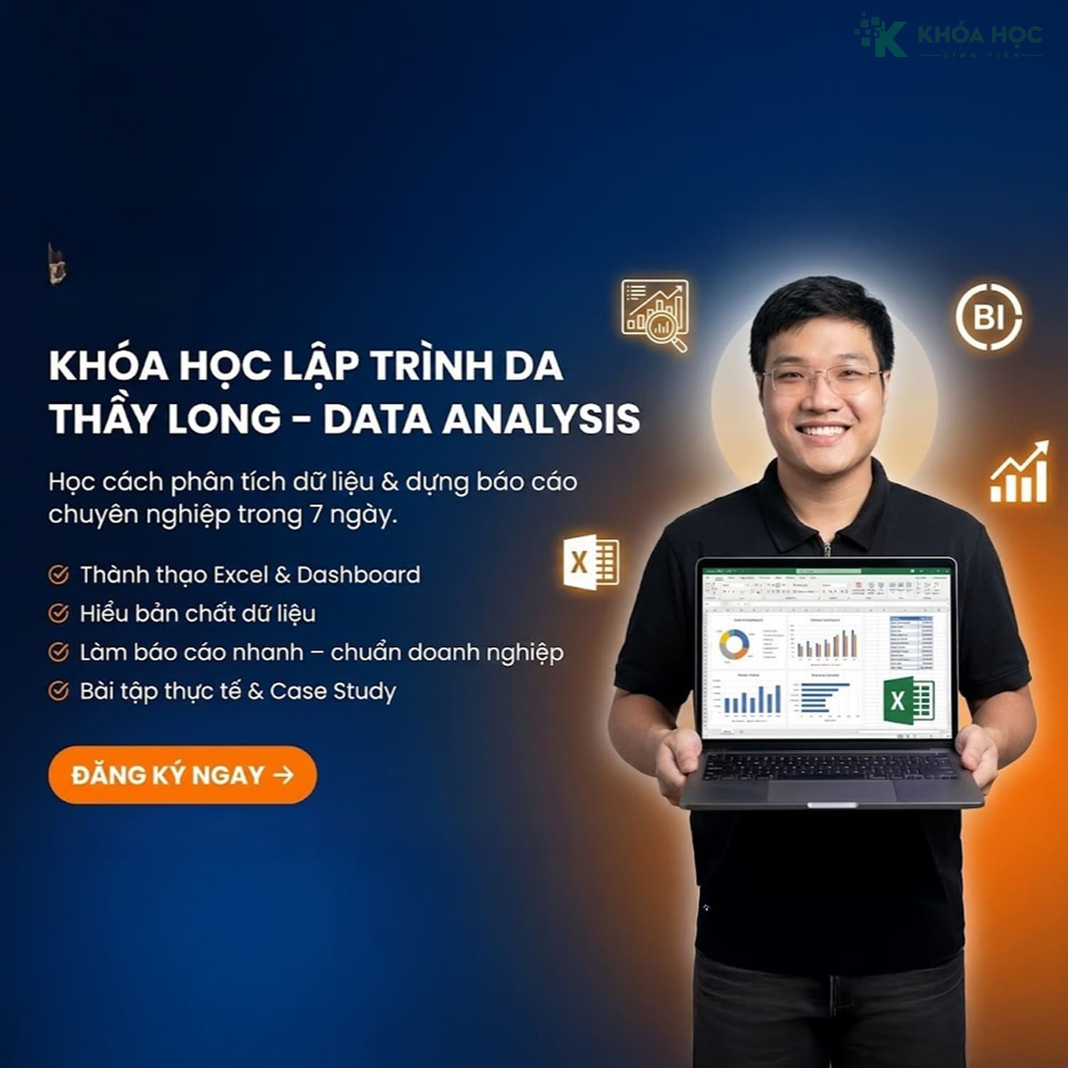 Khóa Học Lập Trình DA Thầy Long – Học Data Analysis Mới Nhất