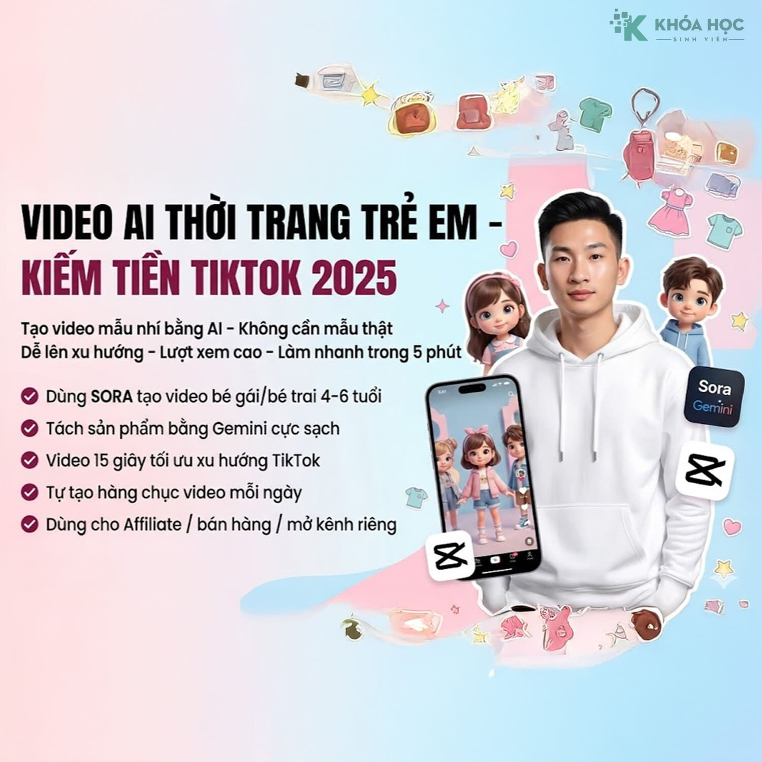 Khóa Học Tạo Video Thời Trang Trẻ Em Bằng AI Miễn Phí 100%