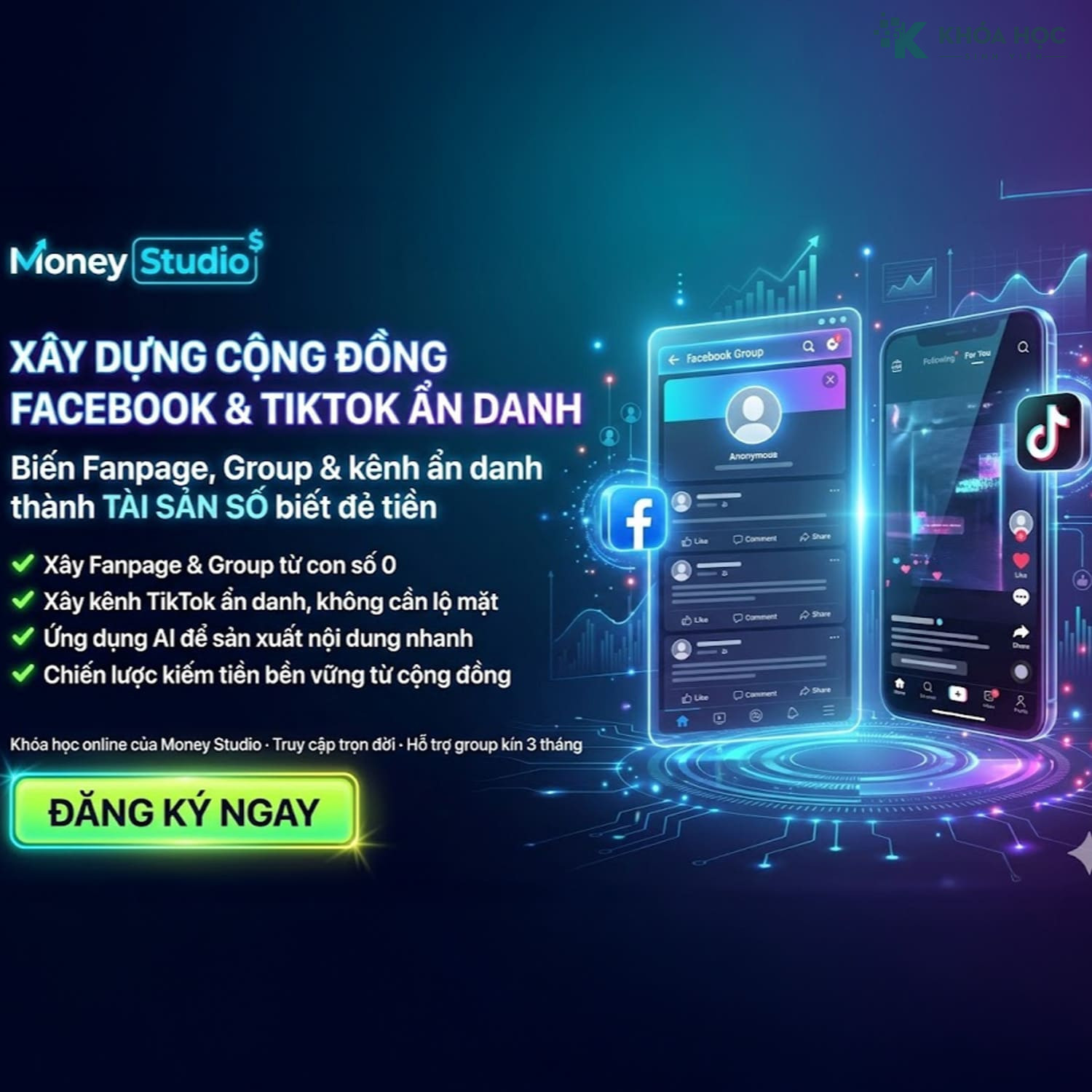 Xây Dựng Cộng Đồng Facebook Và TikTok Ẩn Danh