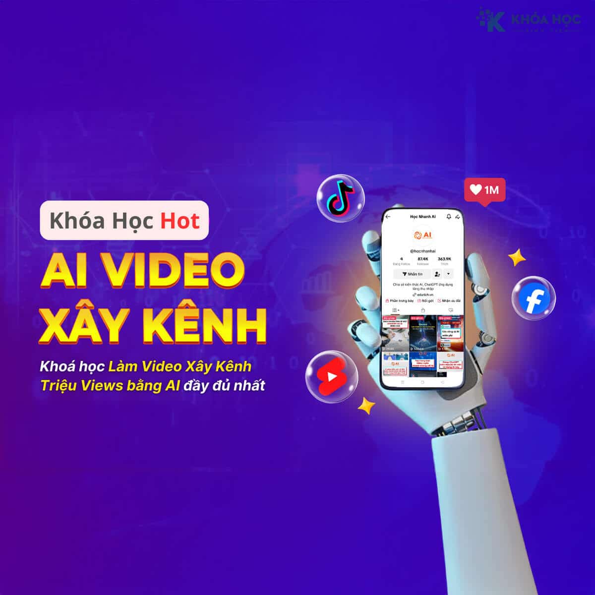 Khóa Học Xây Kênh Bằng Công Cụ AI Cùng Nguyễn Cảnh