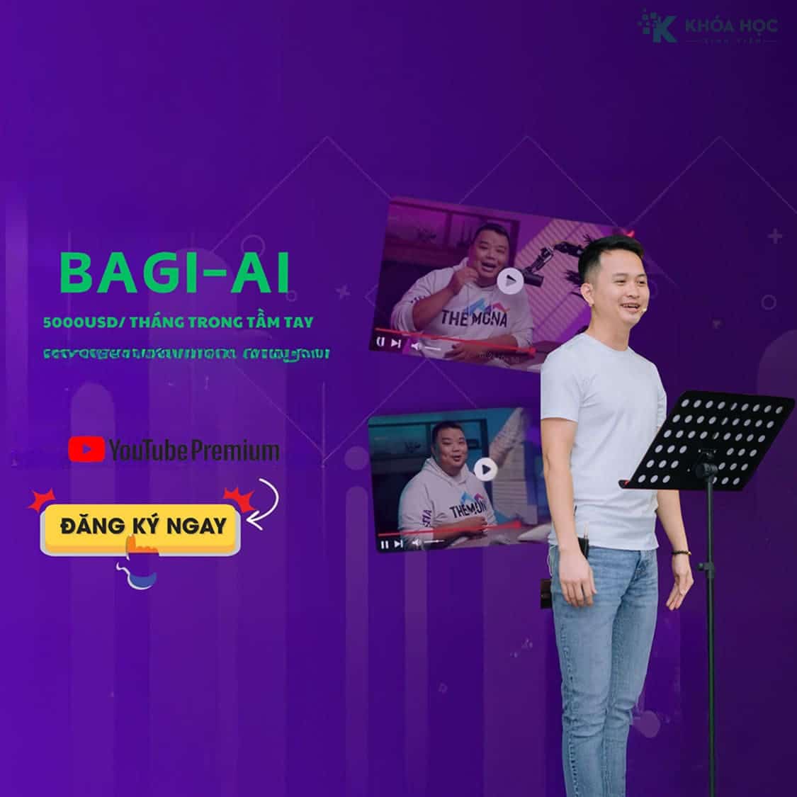 Xây kênh Youtube với AI kiếm 5000$/ tháng Cùng Bagi Academy