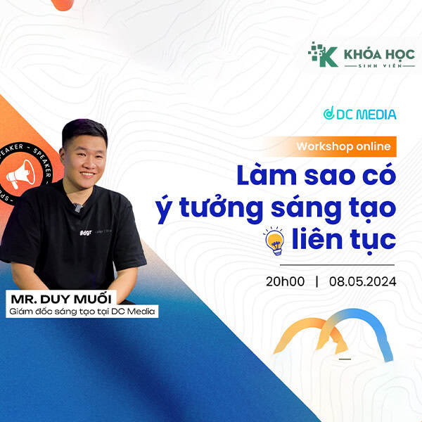 Buổi Workshop “Làm sao có ý tưởng sáng tạo liên tục” Duy