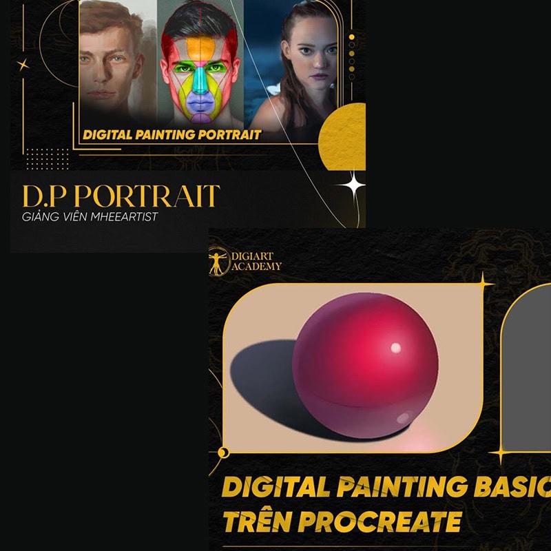 Combo 2 khóa Digital Painting - MheeArt