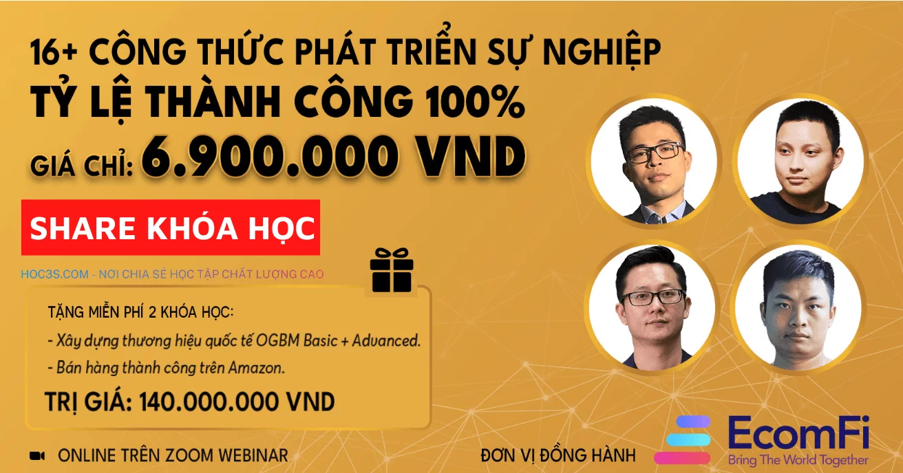 Khóa học THE100 16+ Công Thức Phát Triển Sự Nghiệp 2022