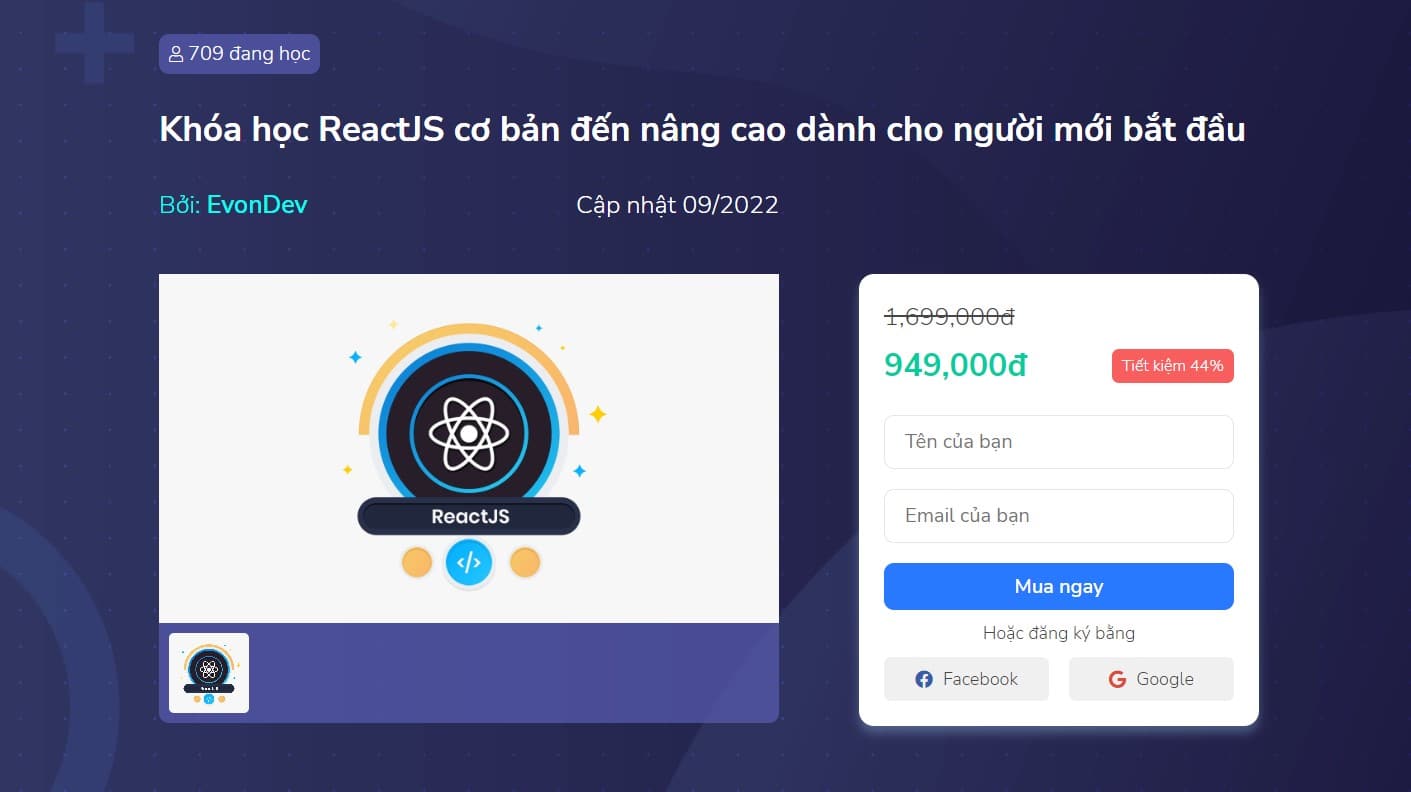 ReactJS cơ bản đến nâng cao dành cho người mới bắt đầu