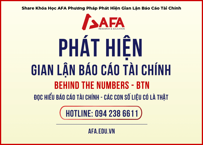 AFA Phương Pháp Phát Hiện Gian Lận Báo Cáo Tài Chính