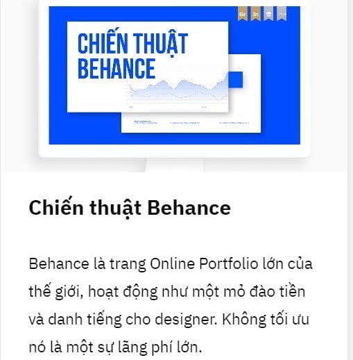 Khóa học Chiến thuật Behance