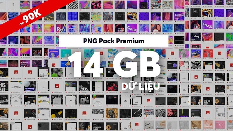 Gói PNG Pack Premium dành cho các bạn trẻ đam mê sáng tạo